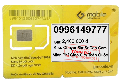 sim số 0996149777