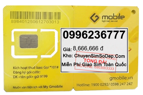 sim số 0996236777