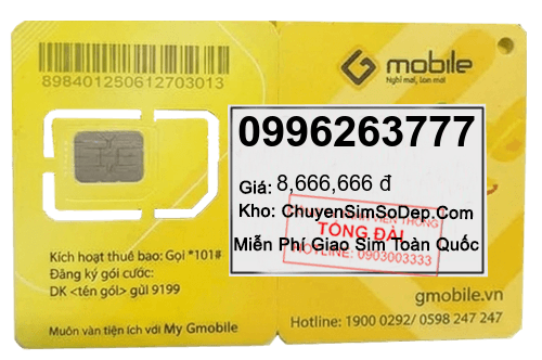 sim số 0996263777