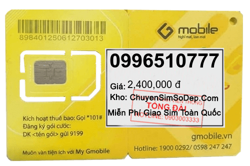 sim số 0996510777