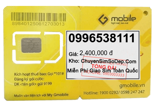 sim số 0996538111