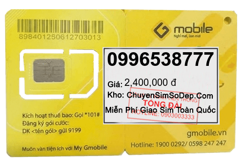 sim số 0996538777