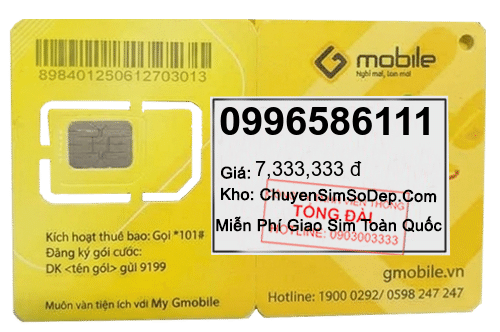sim số 0996586111