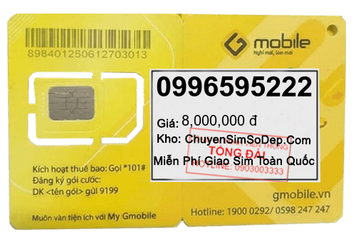 sim số 0996595222