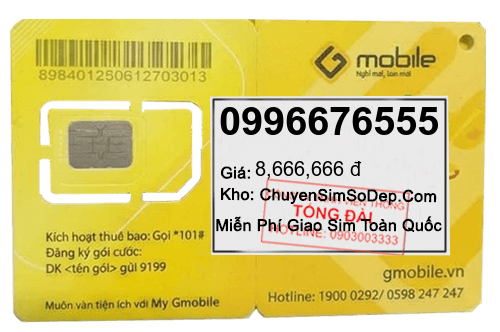 sim số 0996676555