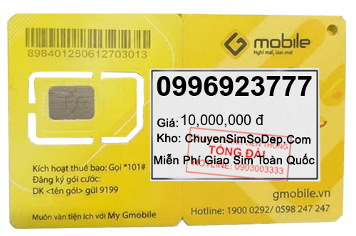 sim số 0996923777