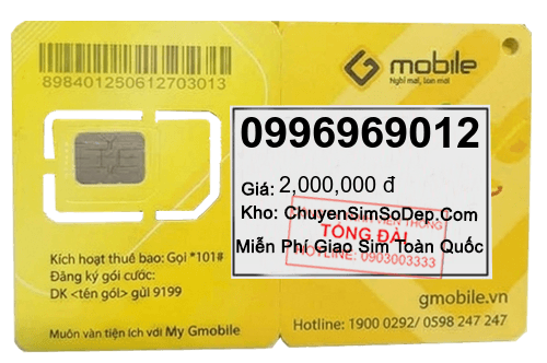 sim số 0996969012