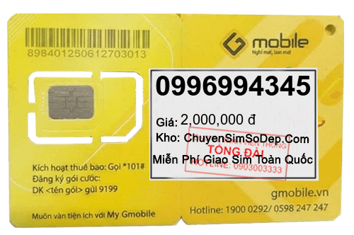 sim số 0996994345