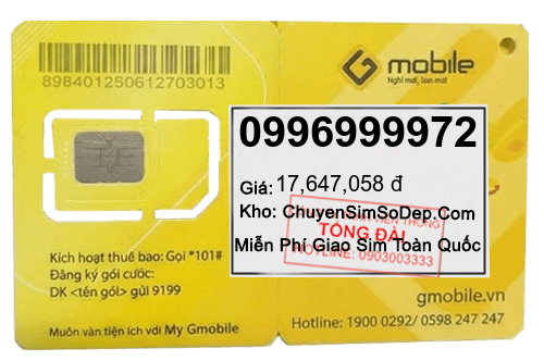 sim số 0996999972