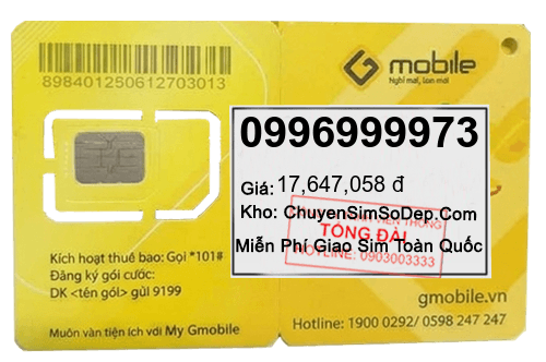 sim số 0996999973